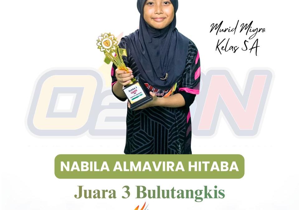 Nabila Almavira Hitaba, Juara 3 Bulutangkis Putri O2SN Banguntapan Tahun 2026